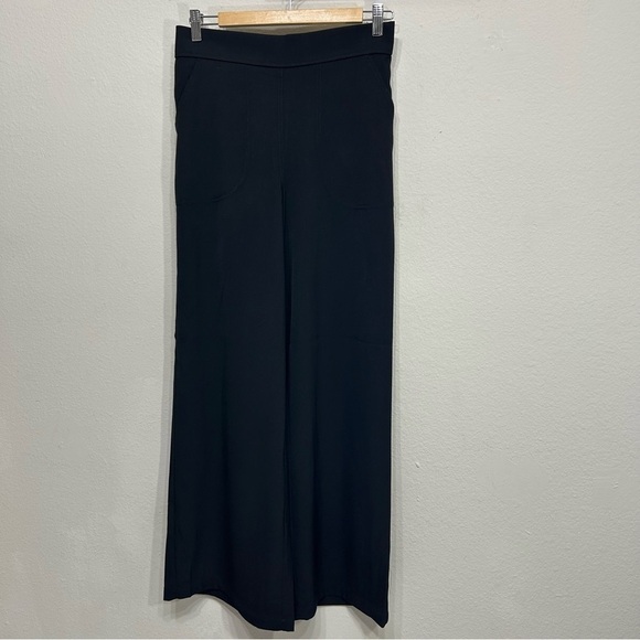 Max Studio London Wide Leg Trousers high rise elastic back full Size S - Picture 2 of 13